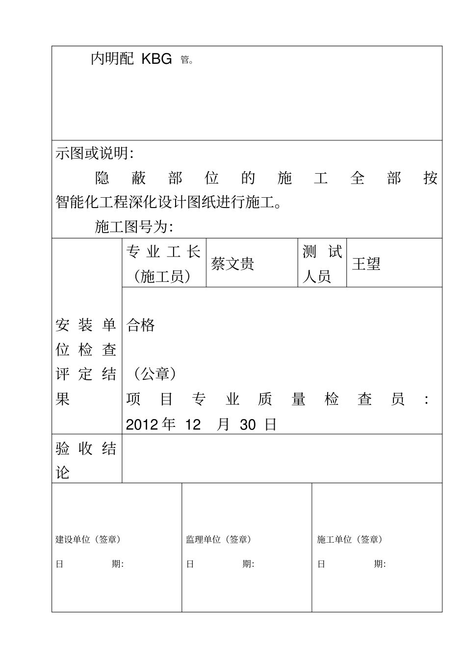 弱电工程穿线隐蔽工程验收记录合集_第3页