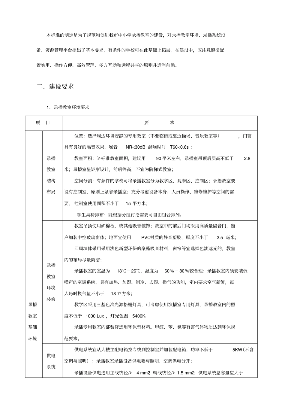 录播教室建设标准试行分析_第2页