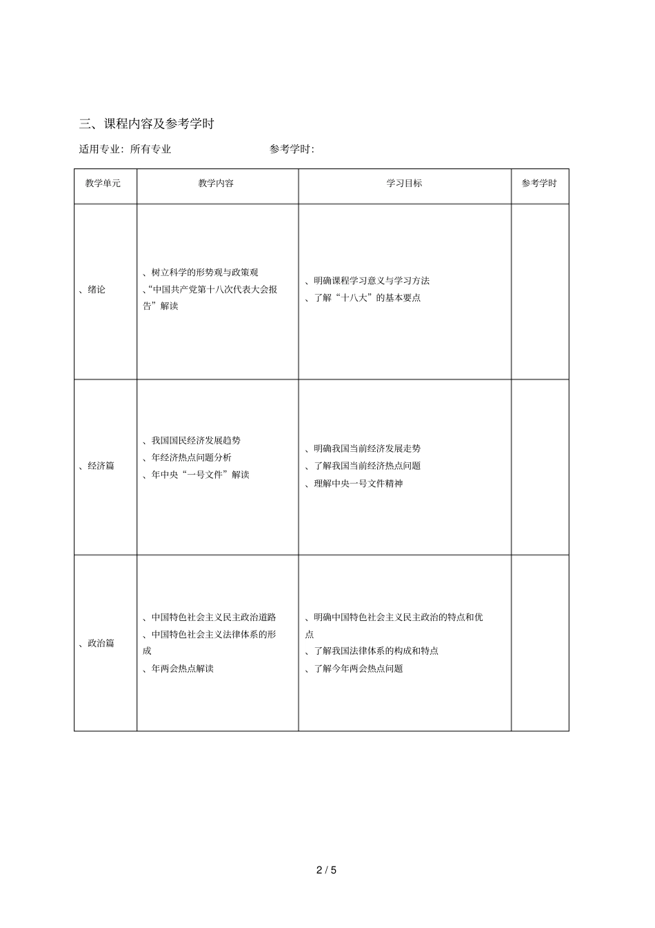 形势与政策课程标准_第2页