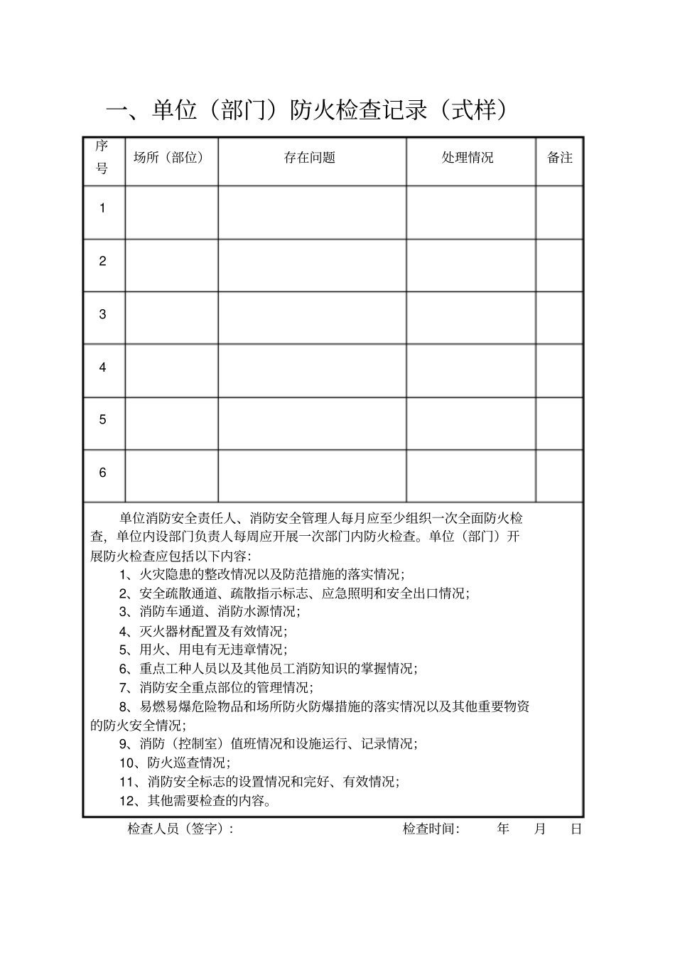 影城消防安全各类表_第2页