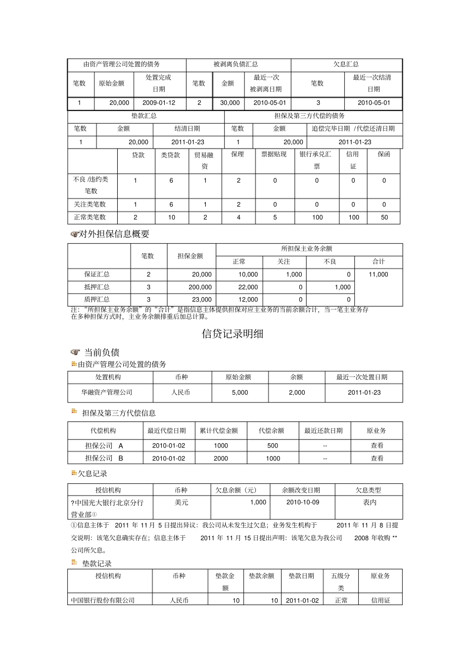 征信报告模板_第3页