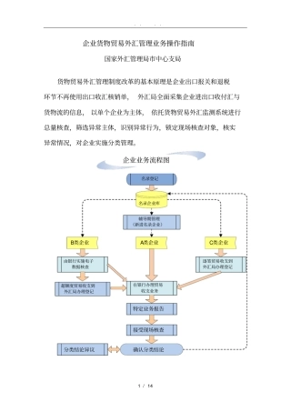 徐州企业进出口外汇管理业务操作的指引