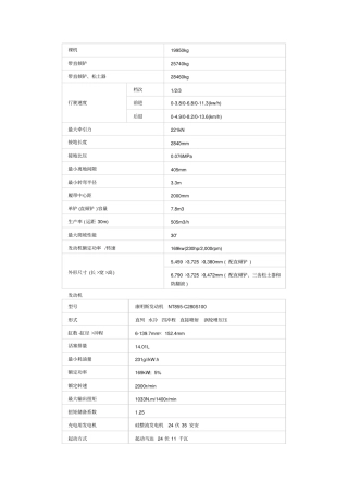 徐工推土机TY230参数