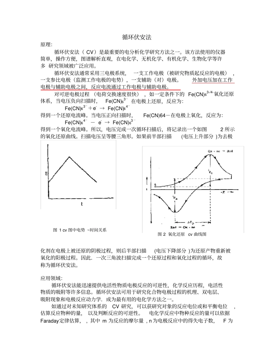 循环伏安法与线性扫描伏安法_第1页
