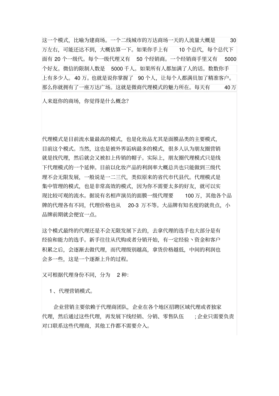 微商五种运营模式_第1页