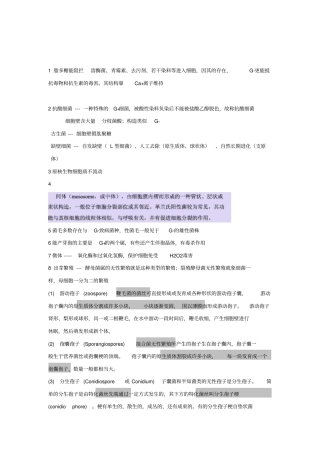 微生物学总结汇总