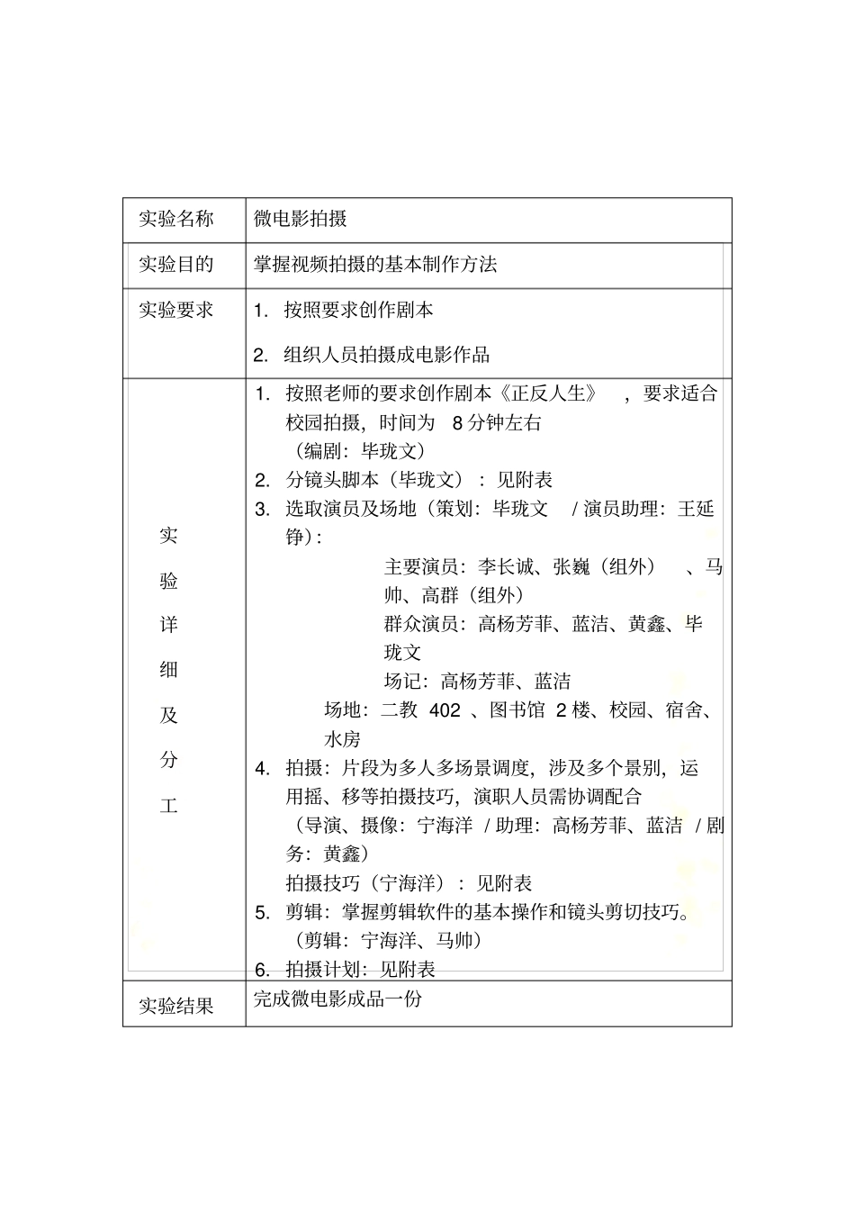 微电影拍摄实践报告_第3页