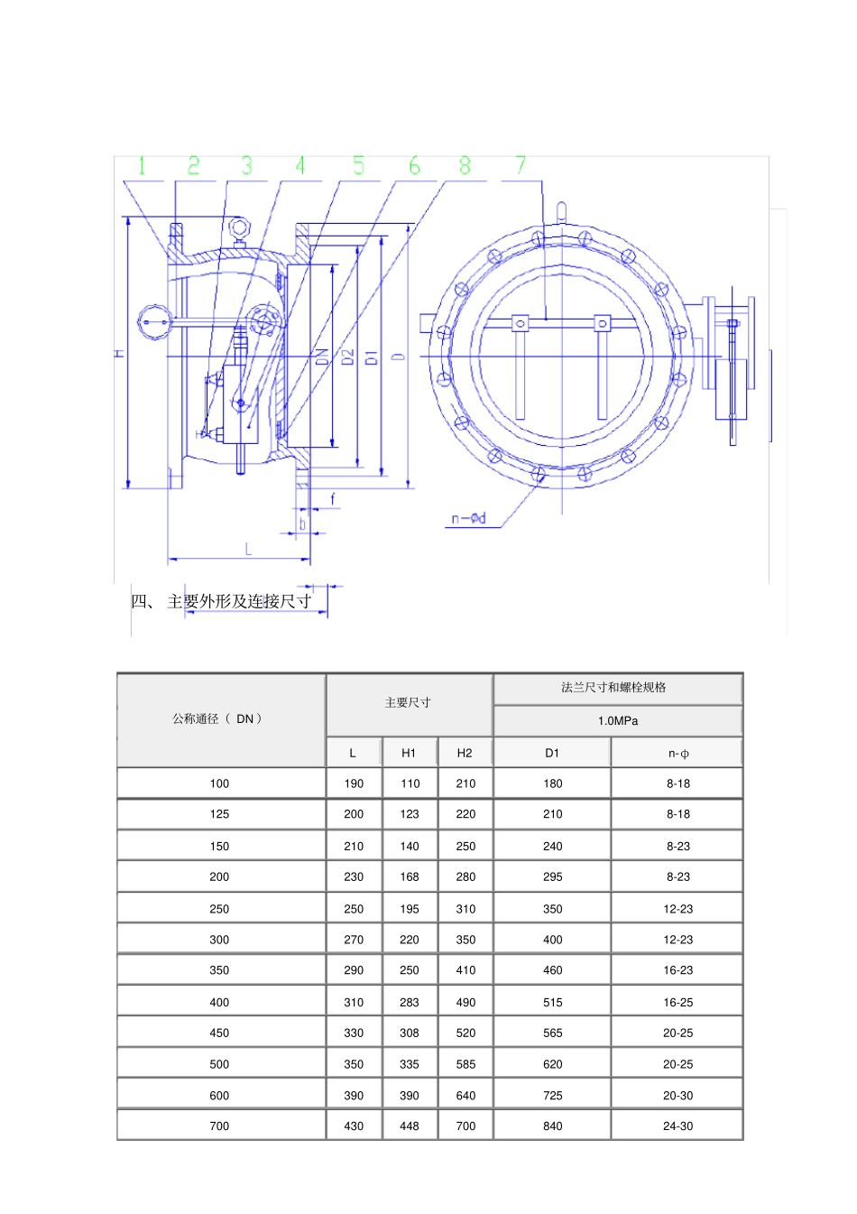 微阻缓闭蝶形止回阀HH49X-10使用说明书_第3页