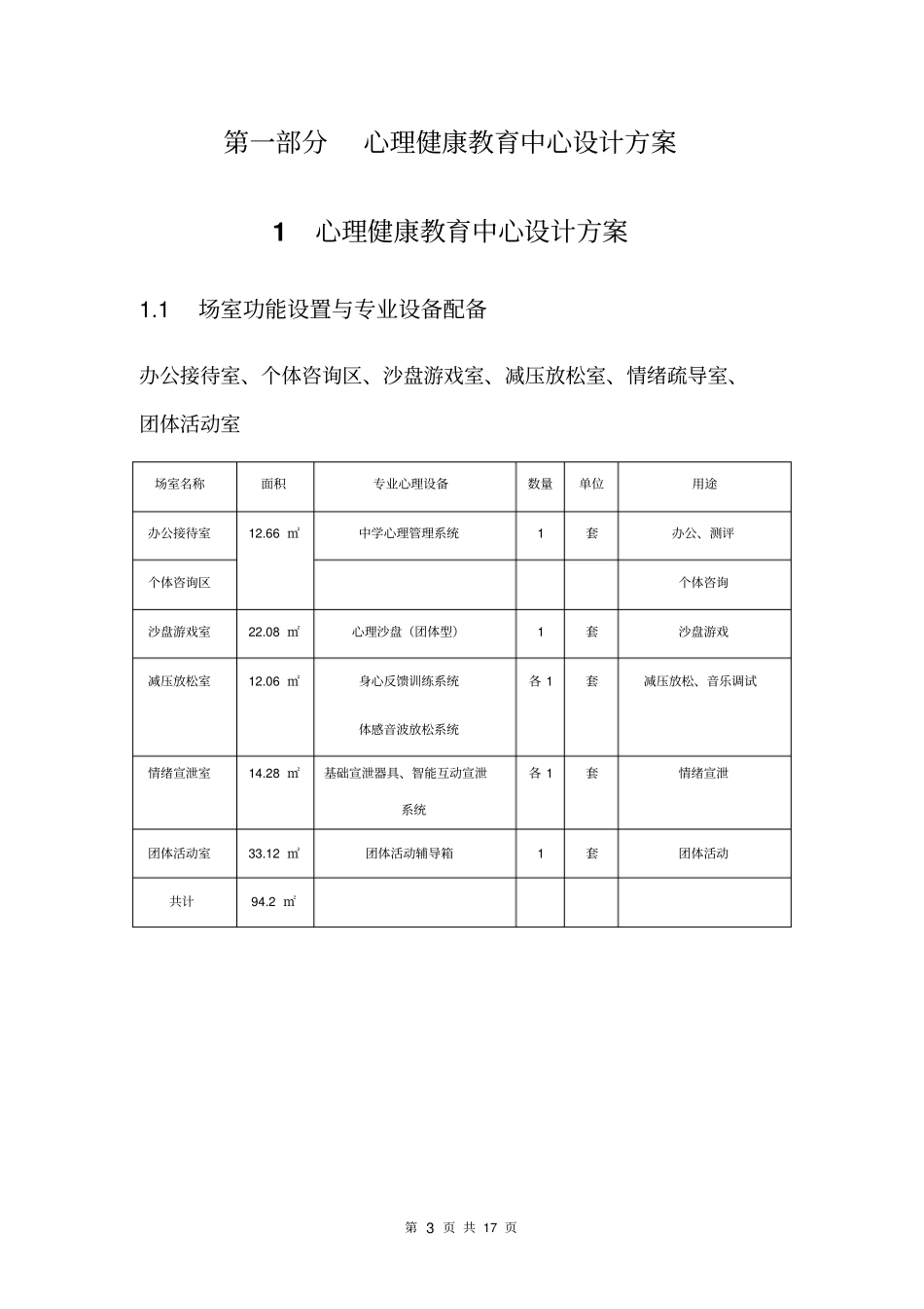徽第1中学心理健康教育中心解决方案_第3页