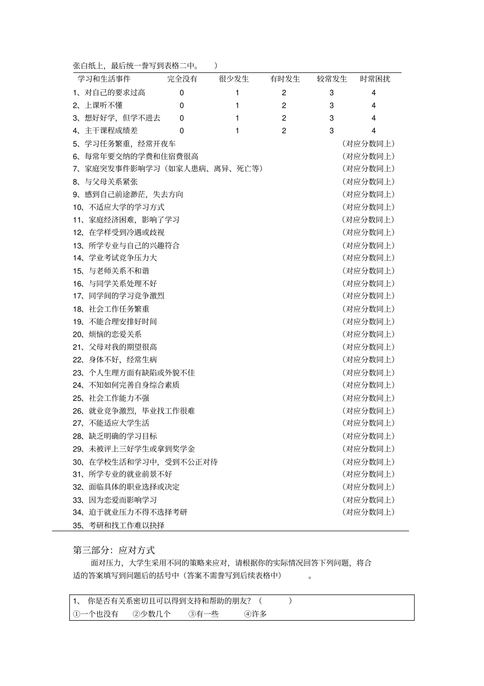 心理压力测量量表WYB_第2页