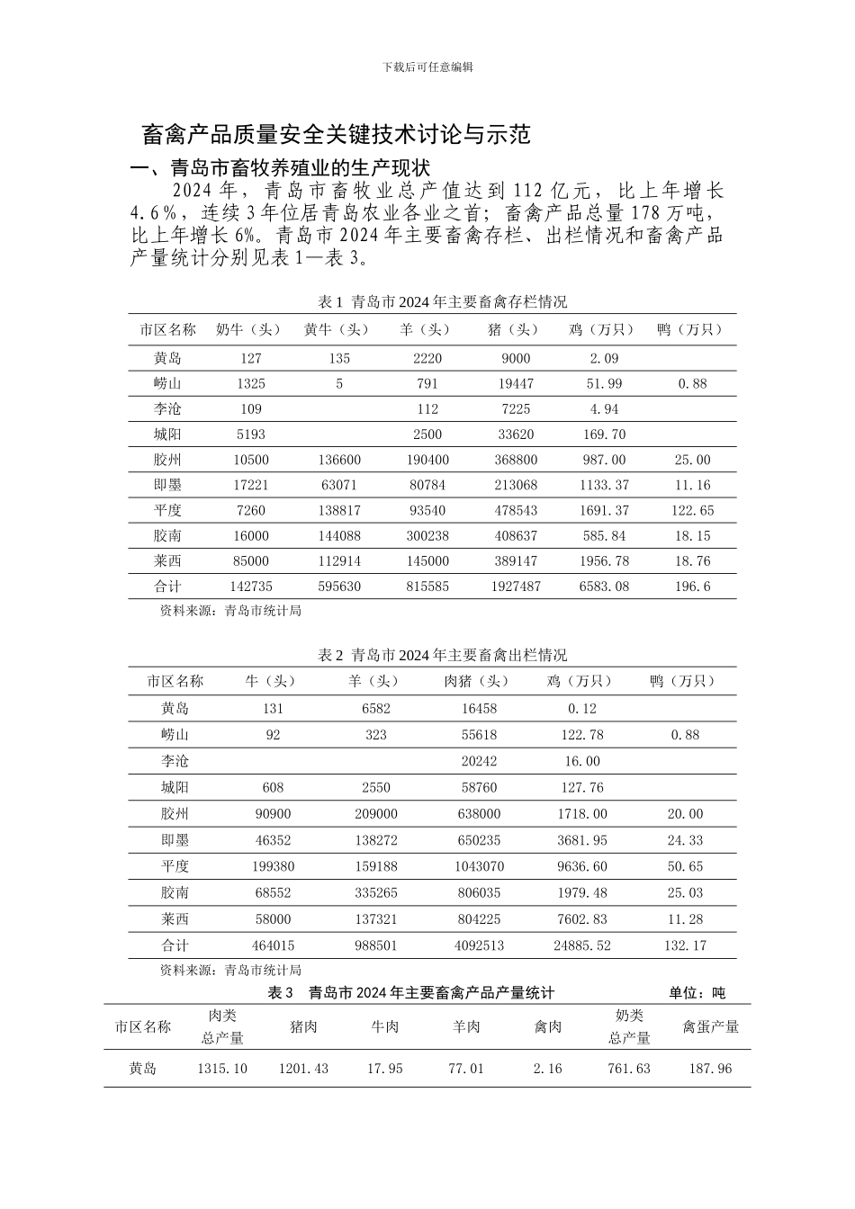 “畜禽产品安全生产关键技术研究与示范”_第1页