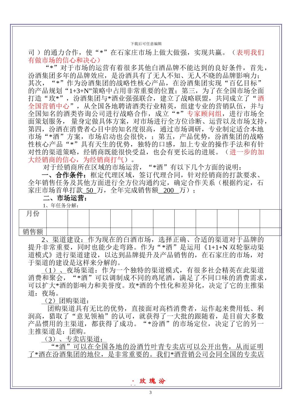 “白酒”市场运营方案模板_第3页