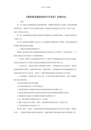 《2024版旅游饭店星级的划分与评定》实施办法