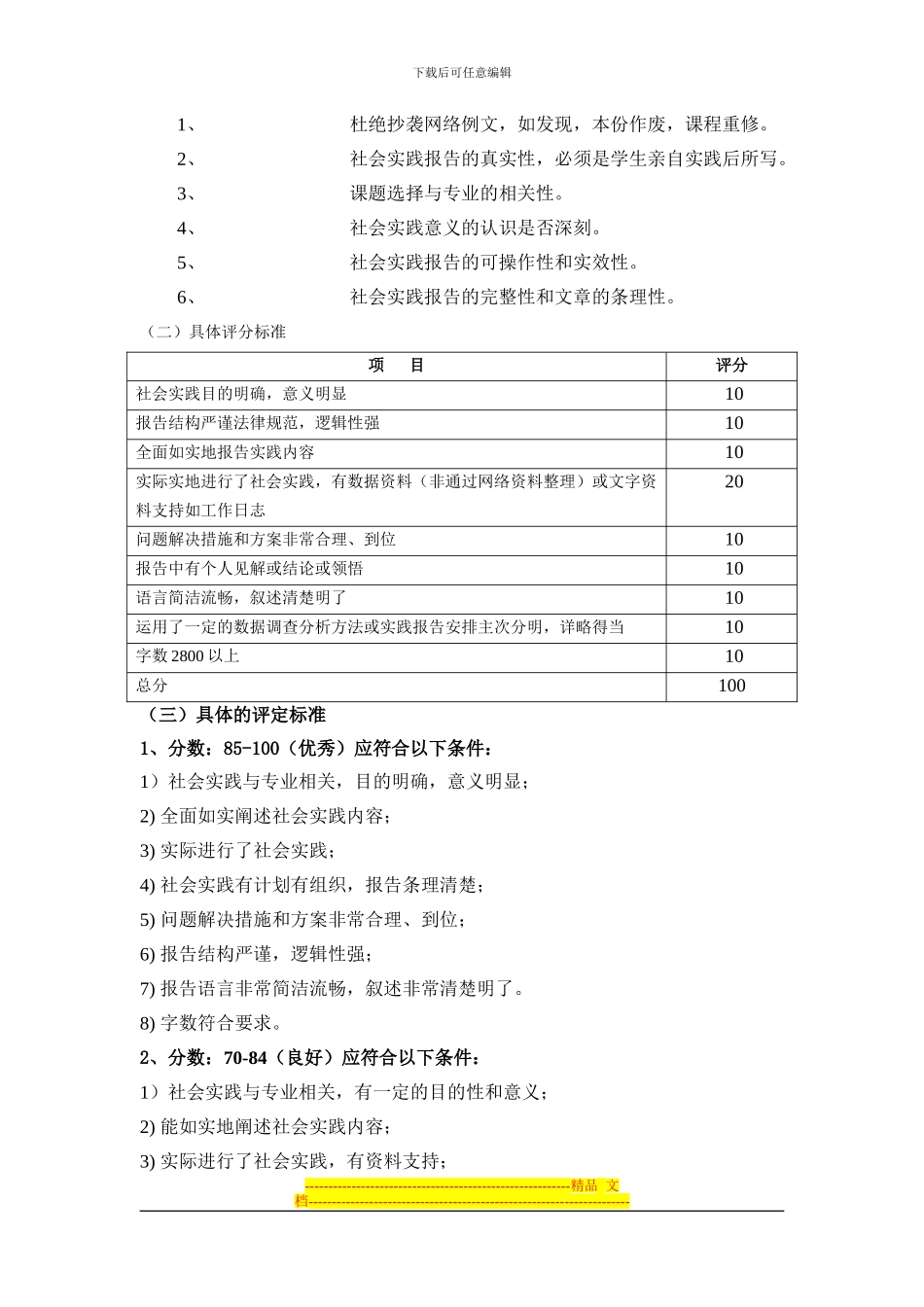 《工商管理专业学年社会实践》实施方案_第3页