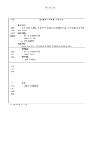 《进出口报关实务》电子教案07对外贸易管制制度2