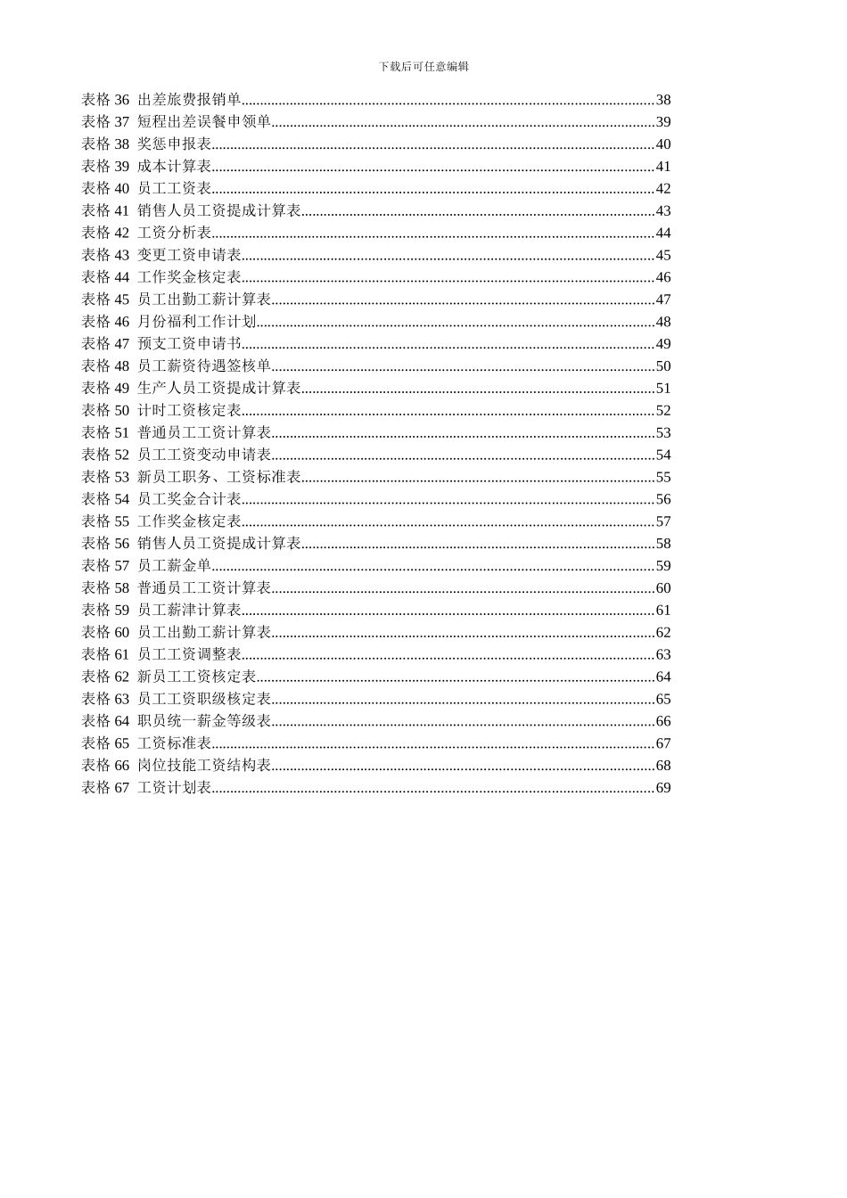 【经典必备》薪酬设计常用表格_第2页