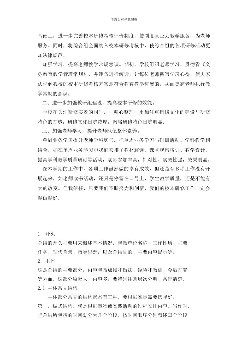 一年校本研修工作总结_第3页