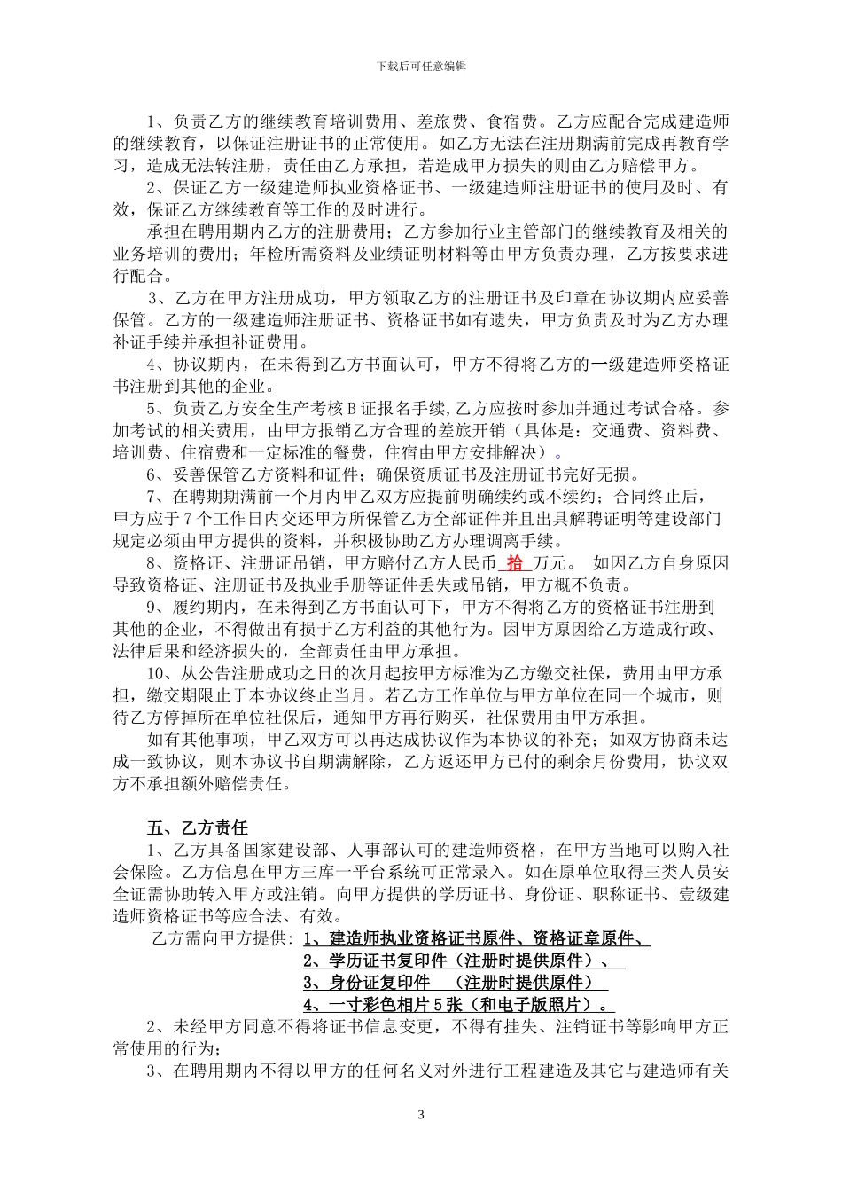 一级挂项目合同_第3页