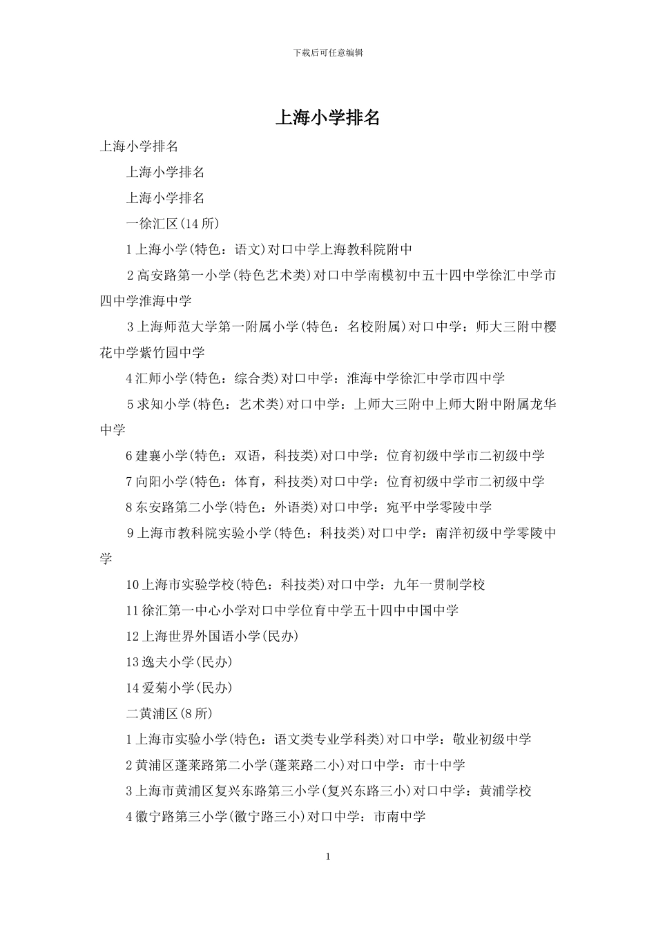 上海小学排名_第1页