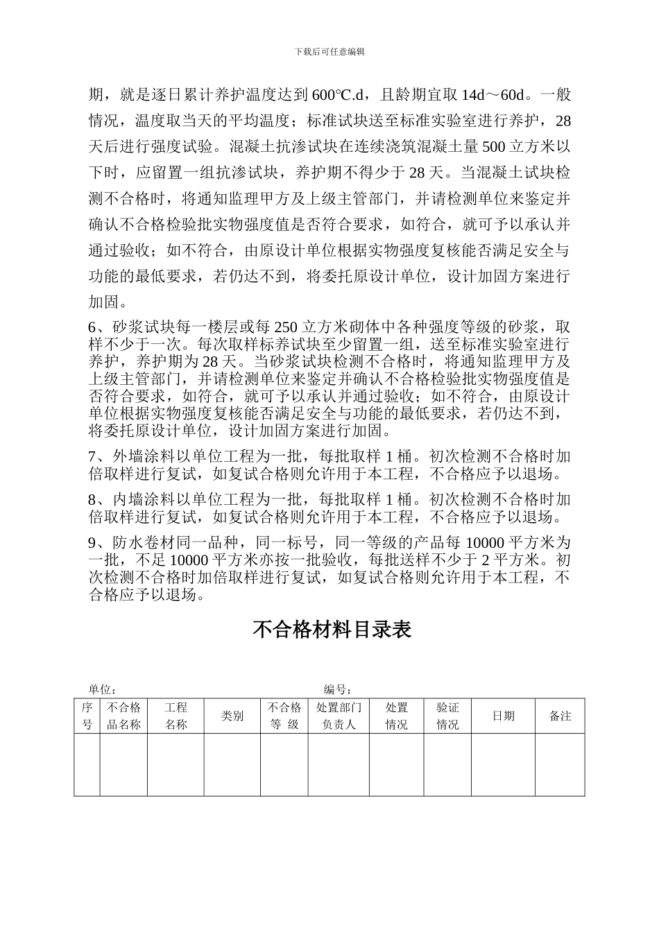 不合格材料处理制度_第3页