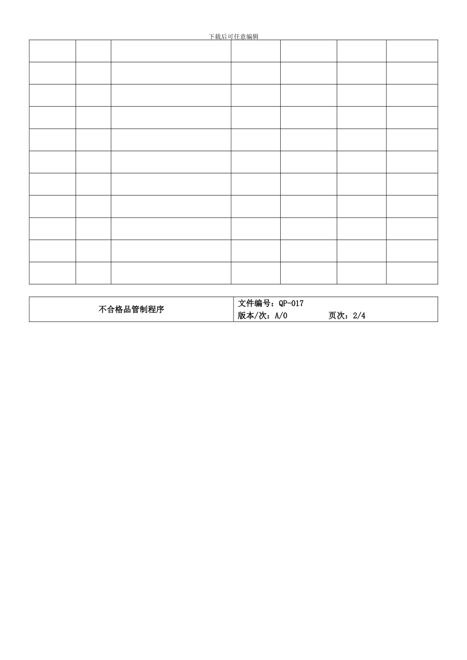 不合格品程序文件_第3页