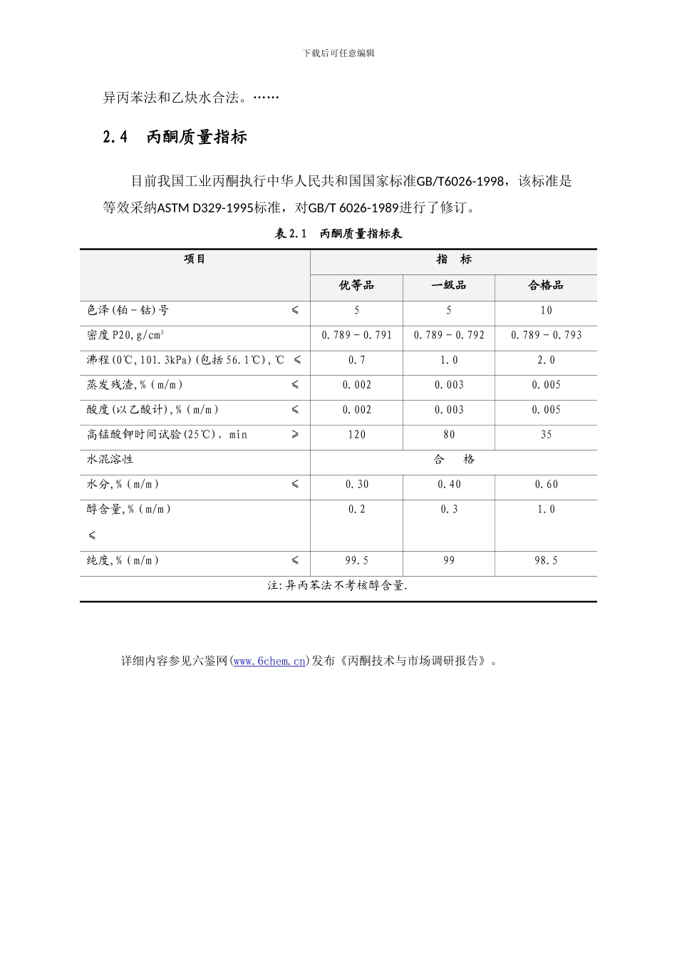 丙酮的生产工艺与技术路线的选择_第2页