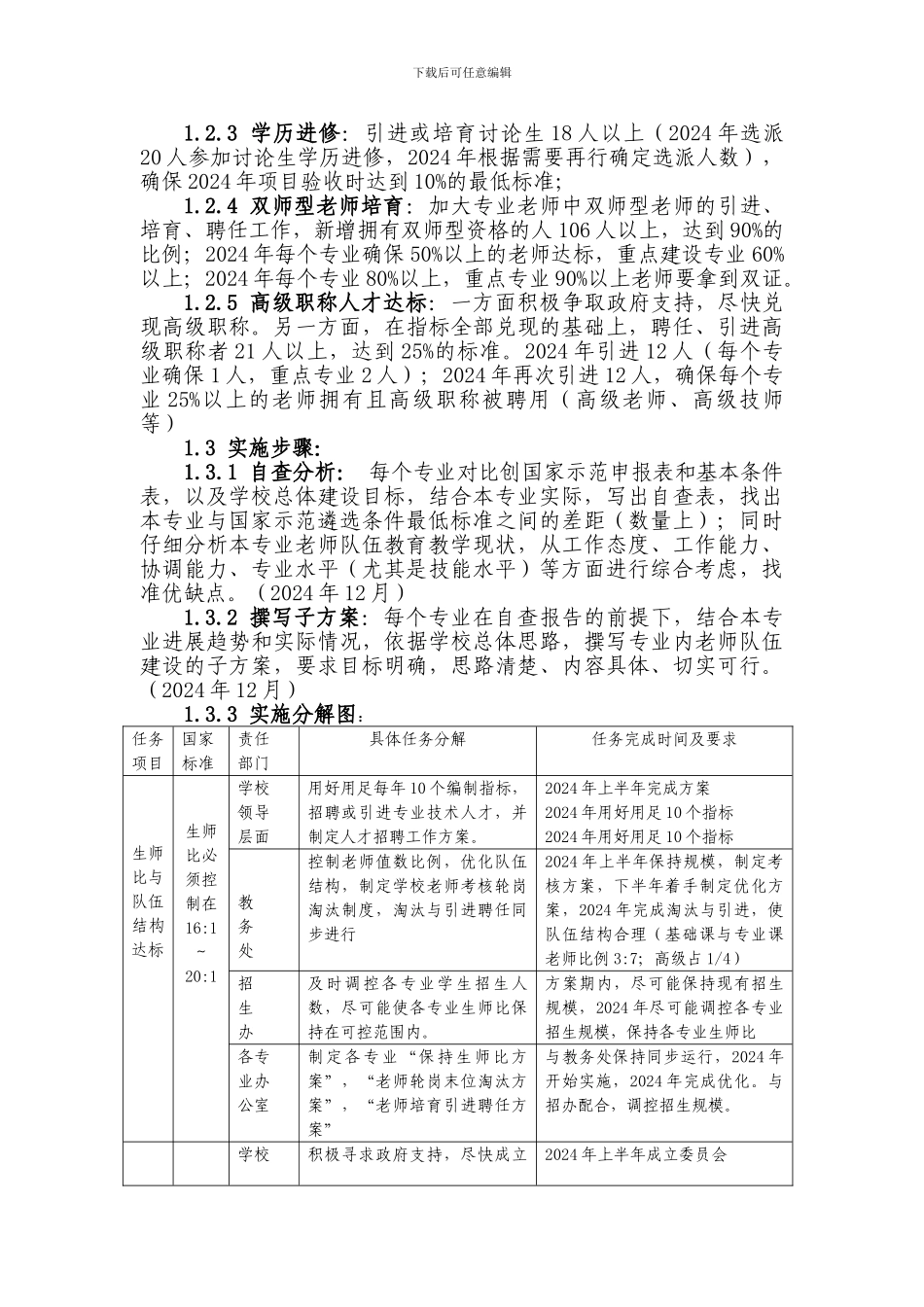 东西湖职校教师队伍建设实施方案_第3页