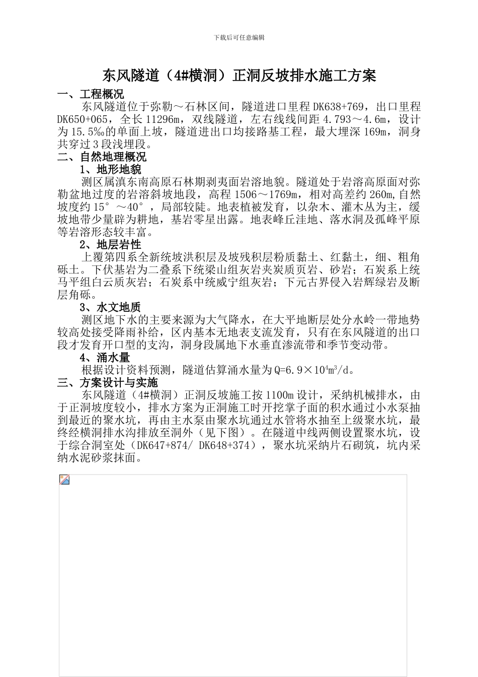 东风隧道4#横洞反坡排水爆破通风施工方案_第2页