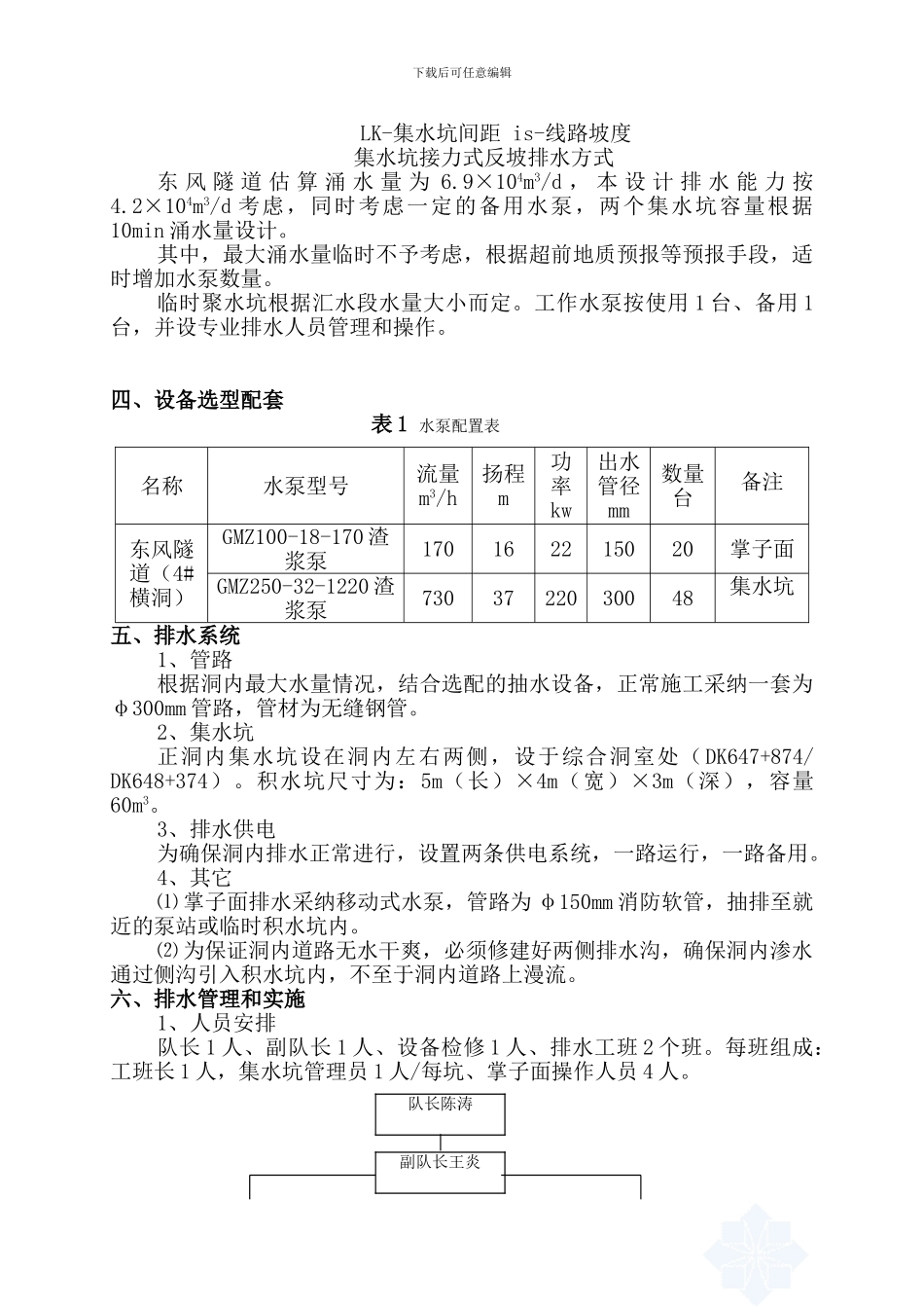 东风隧道4#横洞反坡排水爆破通风施工方案_第3页