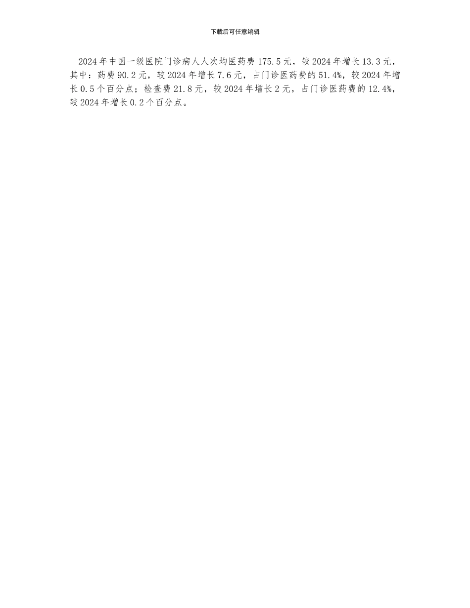 中国医院门诊病人人次均医药费分析_第2页
