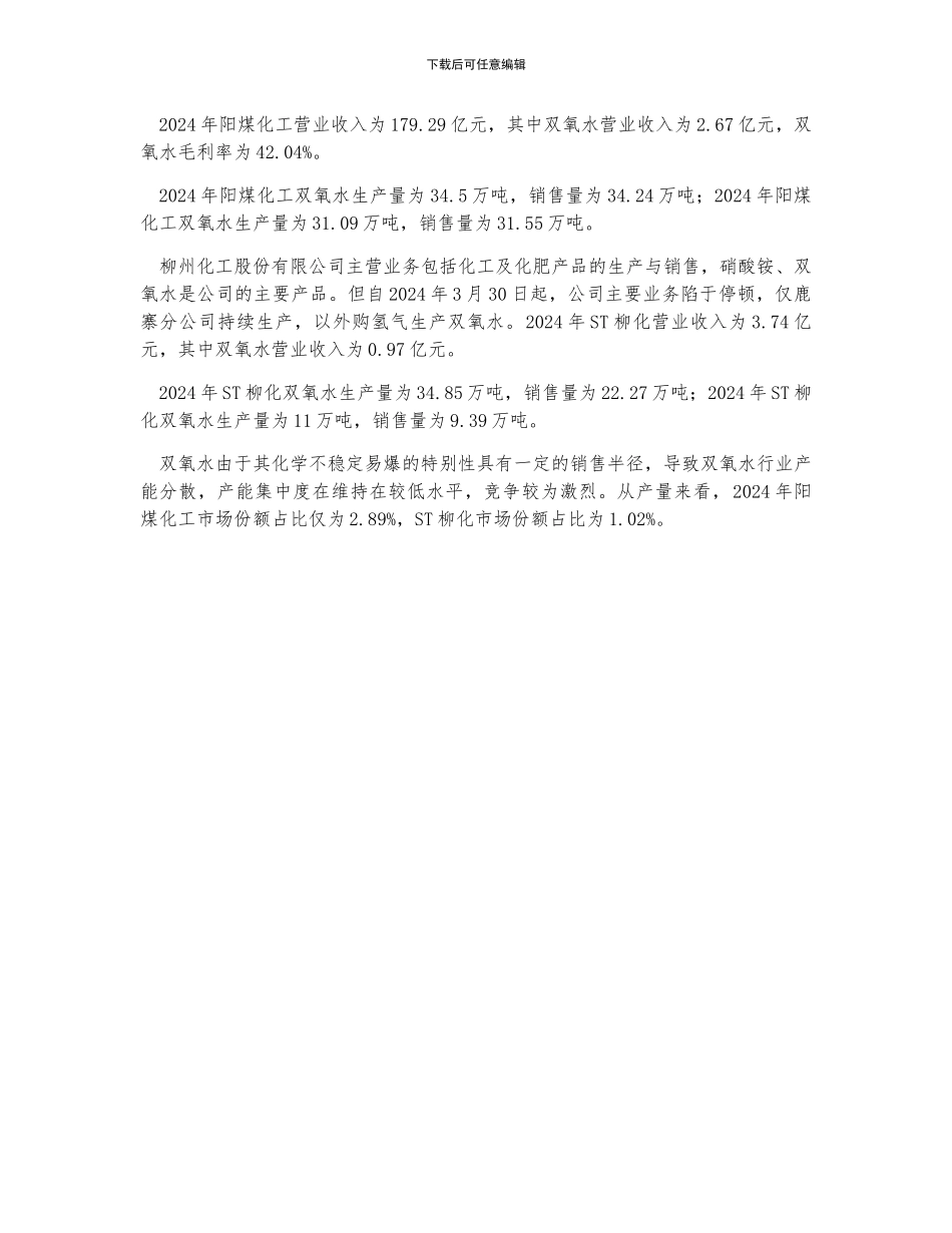 中国双氧水开工率维持在70%以上-双氧水产量为1075万吨_第2页