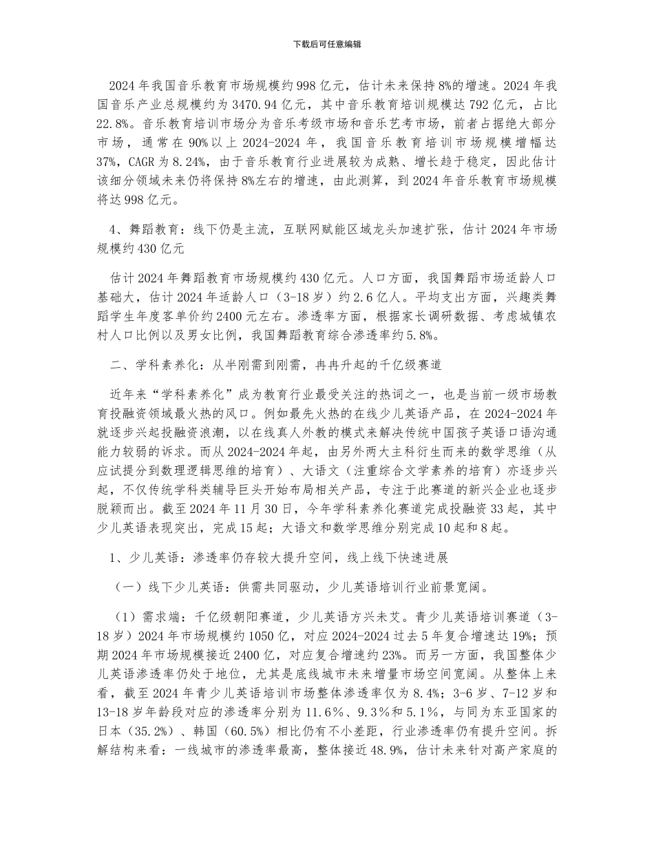 中国素质教育行业市场规模及发展前景预测_第2页