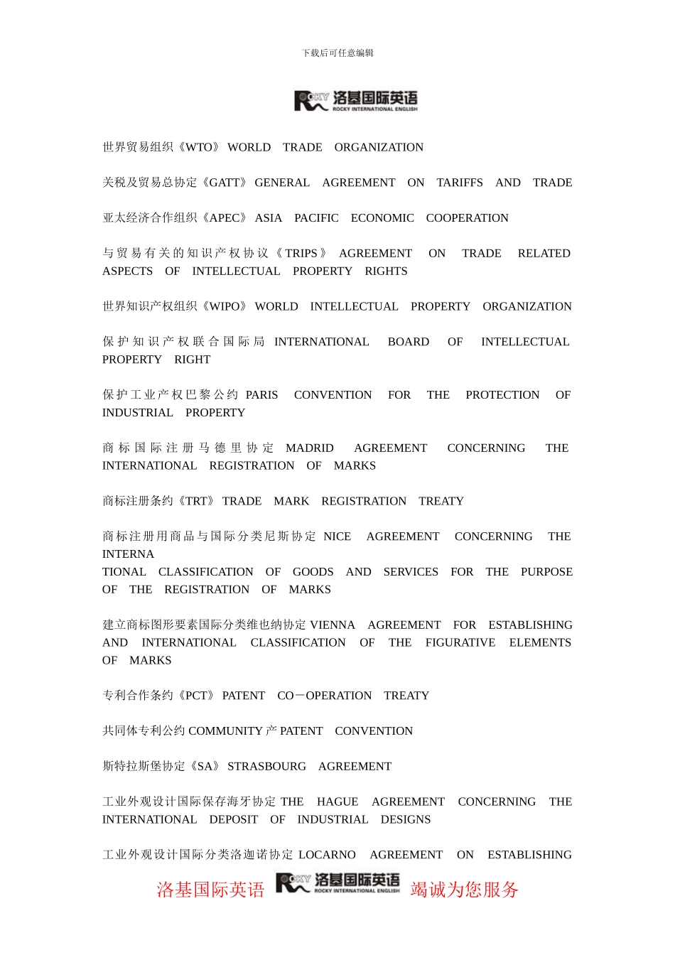 中英对照商标术语_第1页