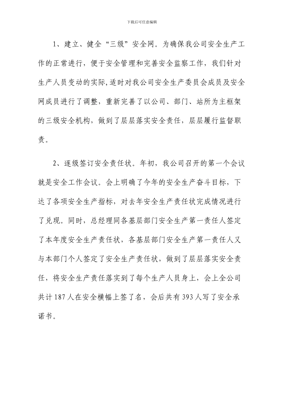 二0一0年安全工作总结及工作思路_第2页