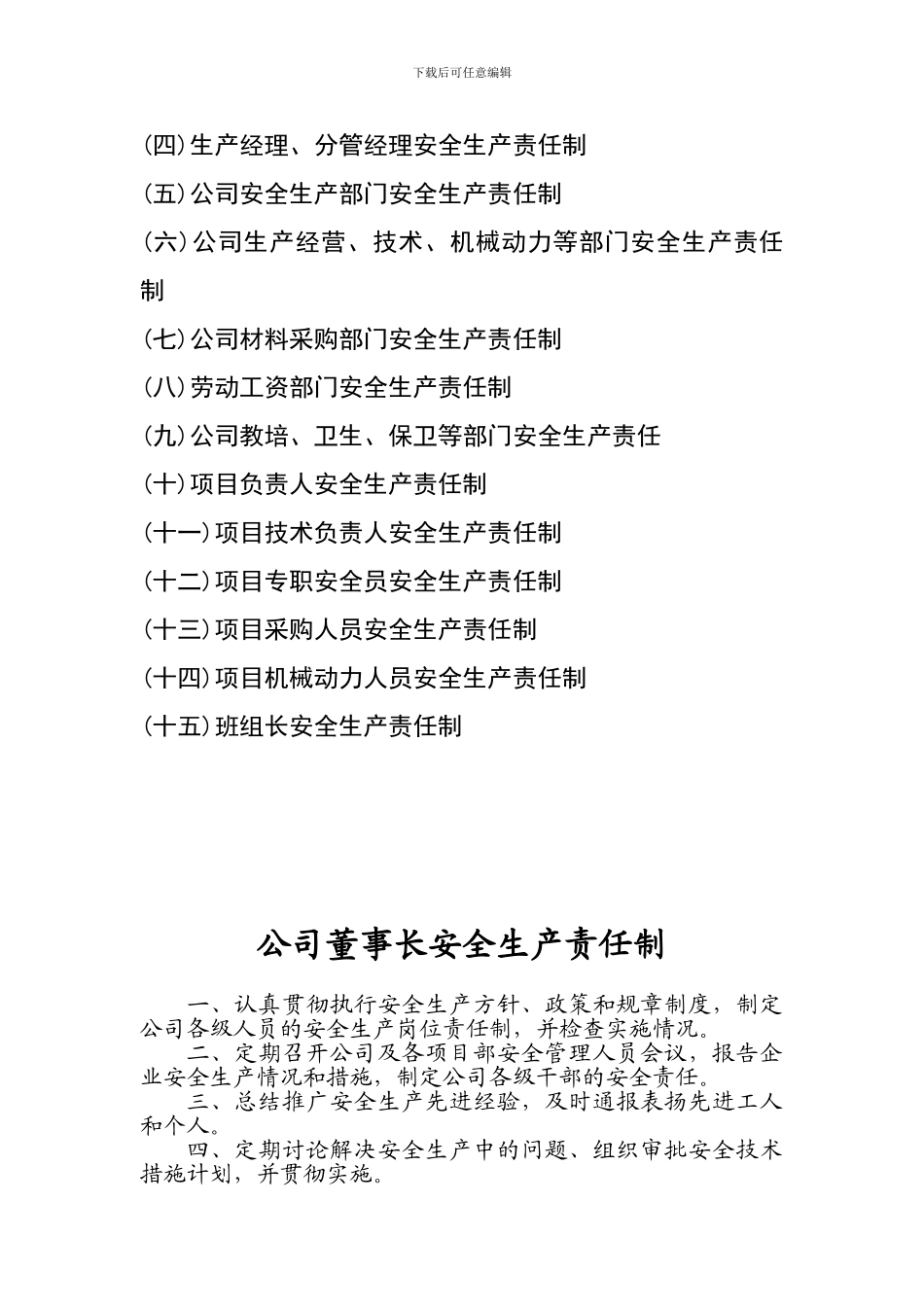 二、各级安全生产责任制和安全生产规章制度目录及文件-操作规程目录_第3页