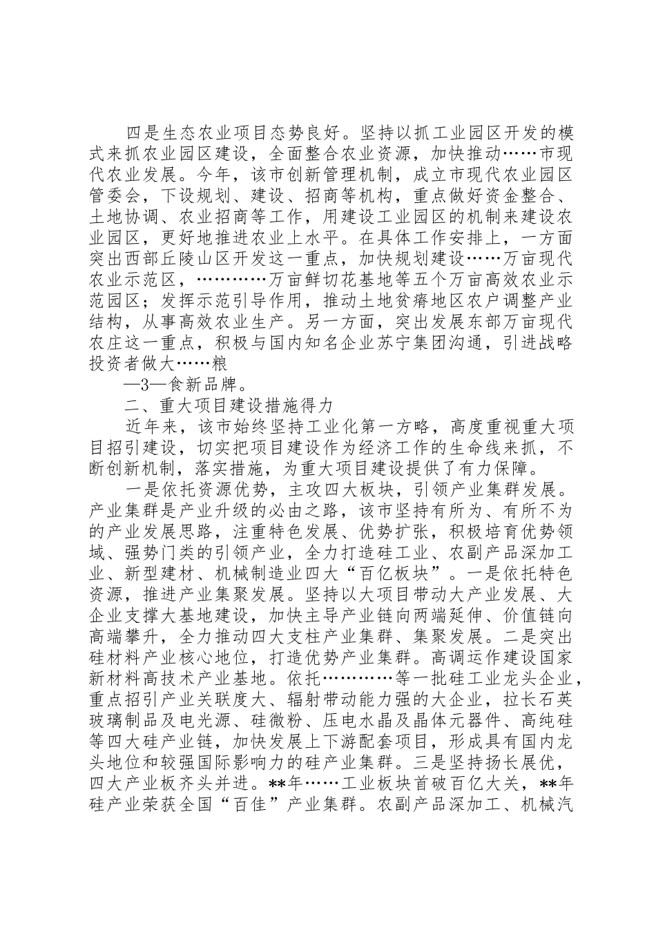 重大项目建设调研报告_第3页