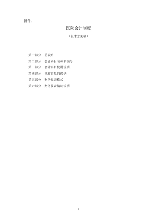 2009年医院会计制度