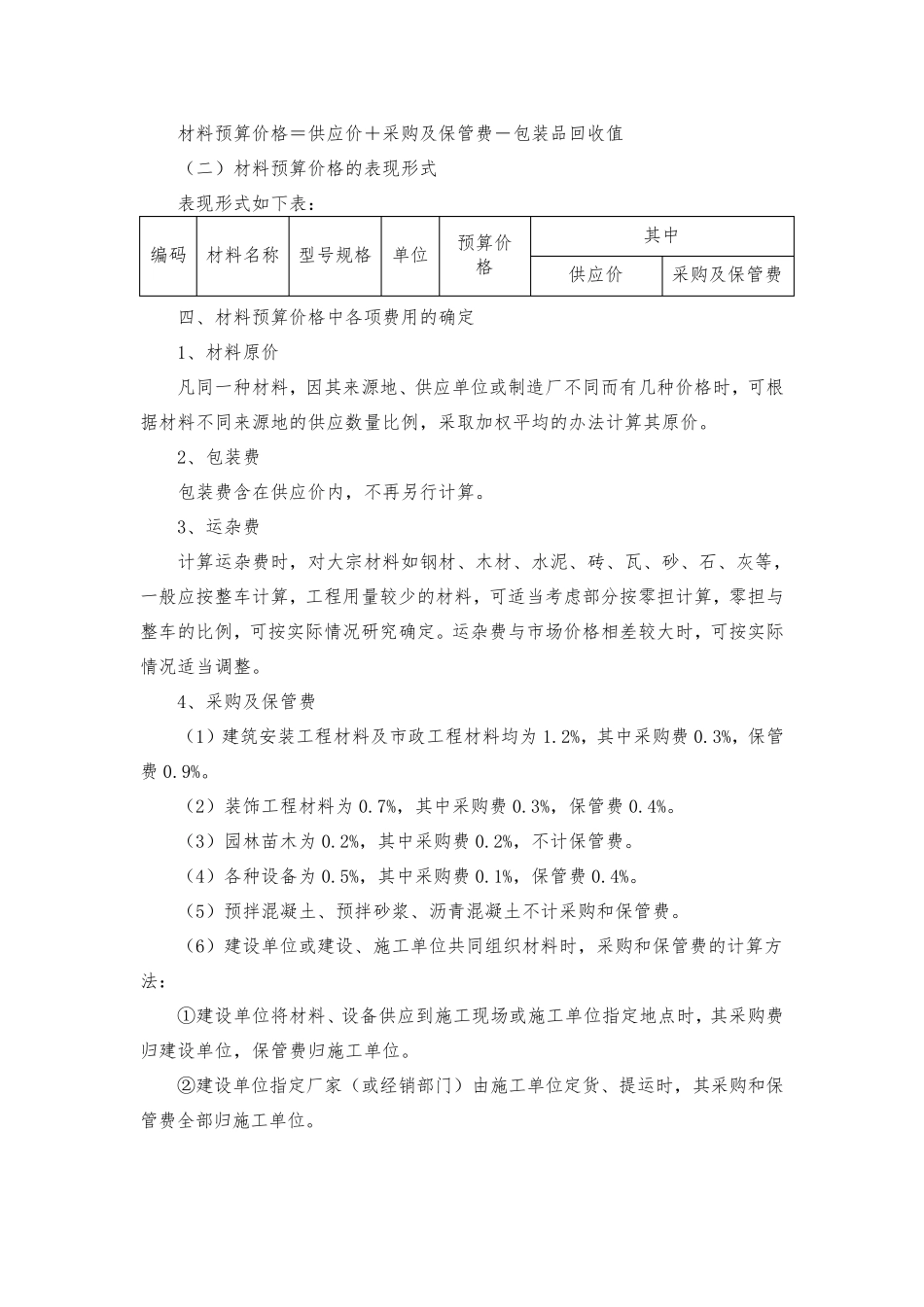 2009年黑龙江省建筑工程地区材料预算价格编制办法_第2页
