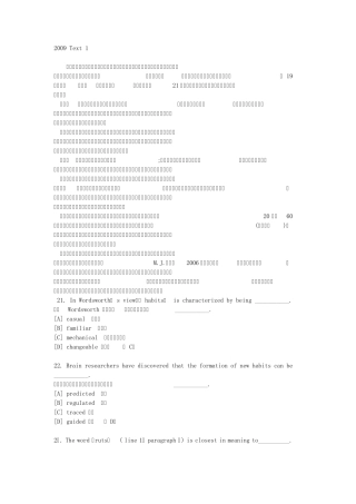 2009考研英语阅读翻译(正文+选项)