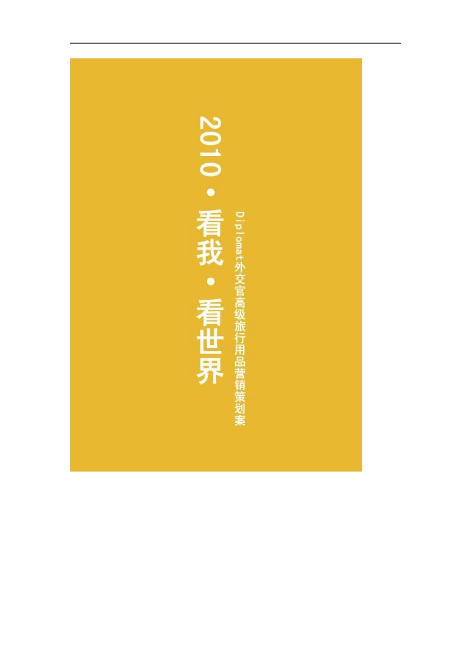 2010·看我·看世界(外交官箱包)_第1页