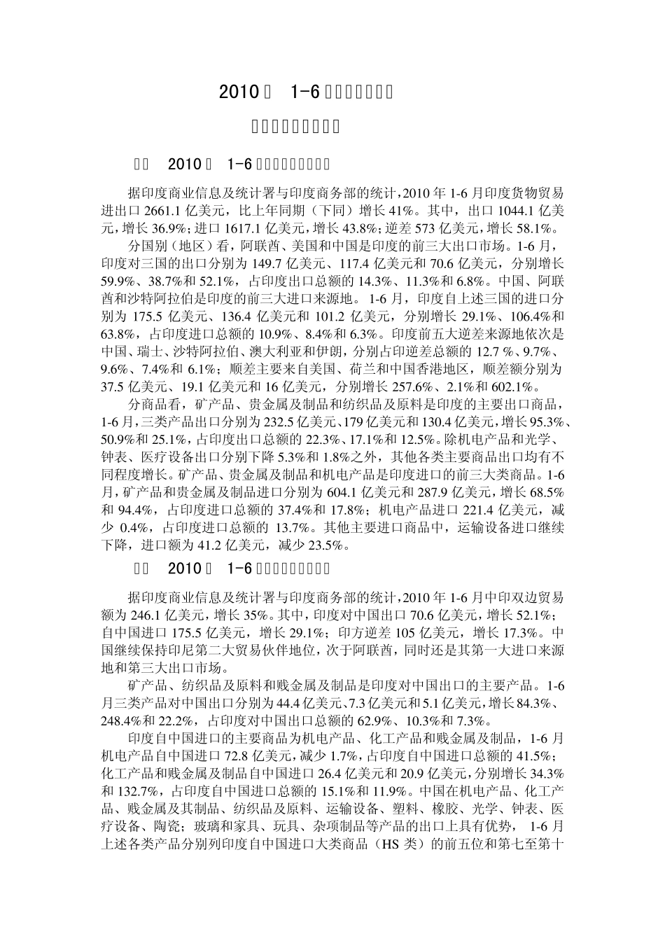 2010中印贸易数据_第1页