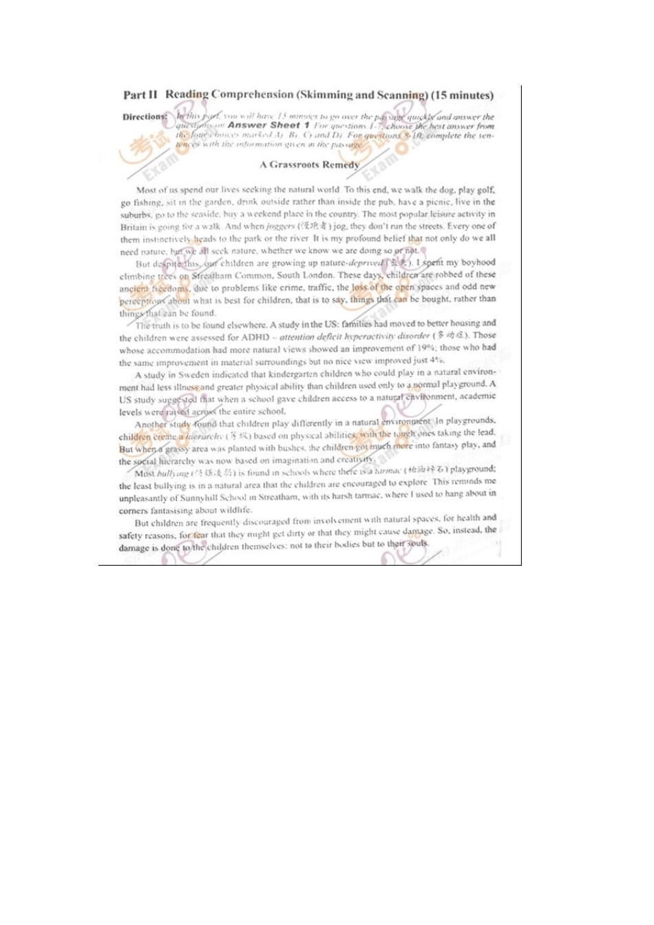 2010年12月大学英语四级试卷及标准答案_第2页