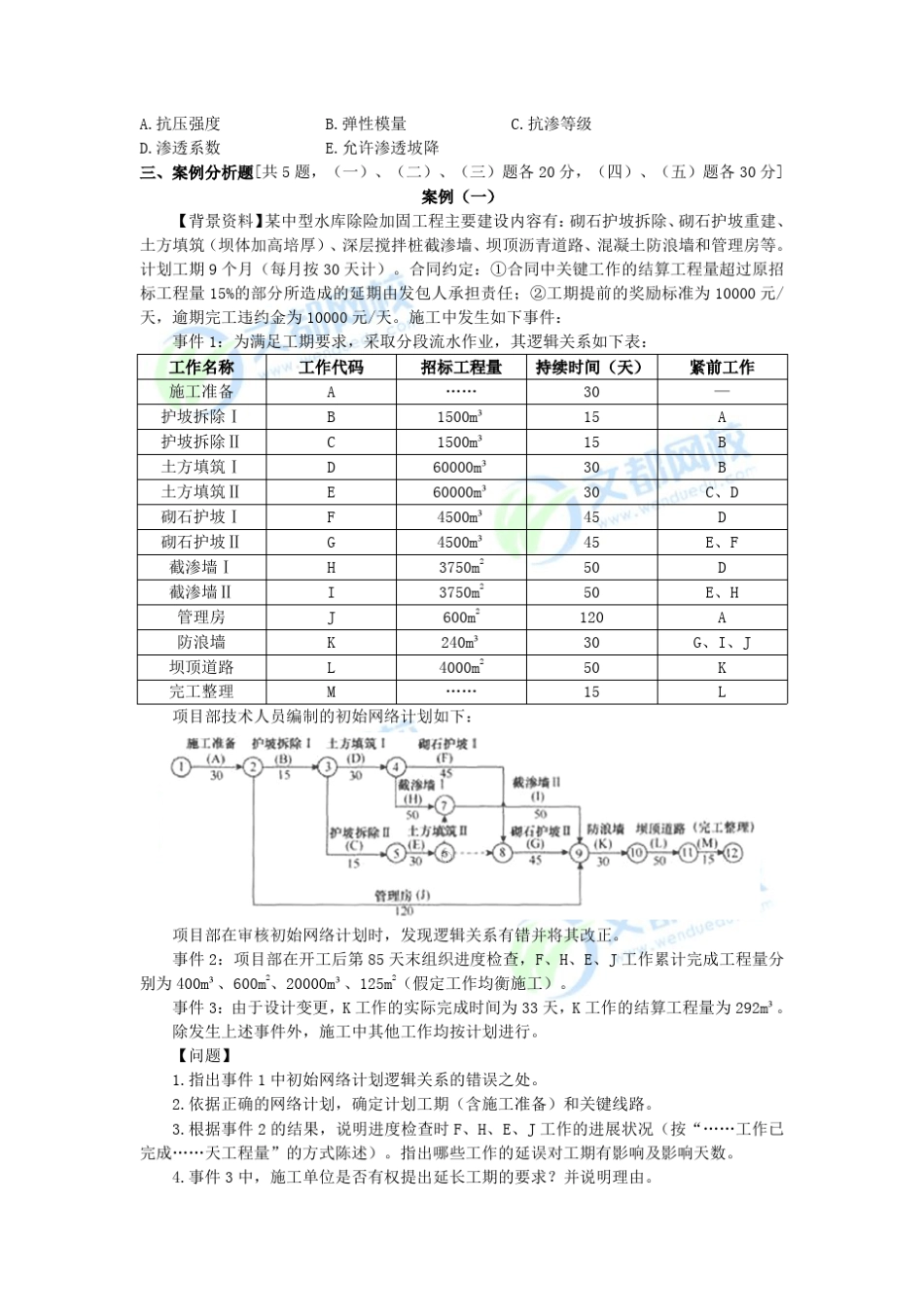 2010年一级建造师《水利水电工程管理与实务》真题及答案解析_第3页