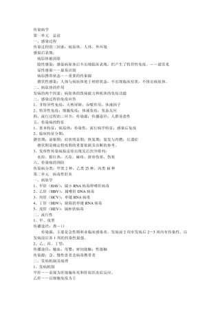 2010年中医执业医师传染病学精要