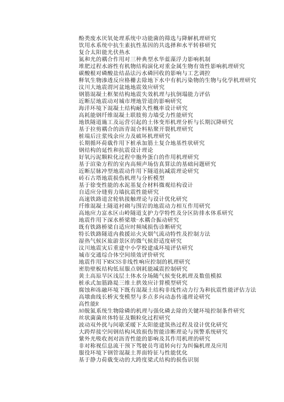2010年土木工程国家自然科学基金(2010年建筑环境与结构工程领域立项的国家自然科学基金项目)_第2页