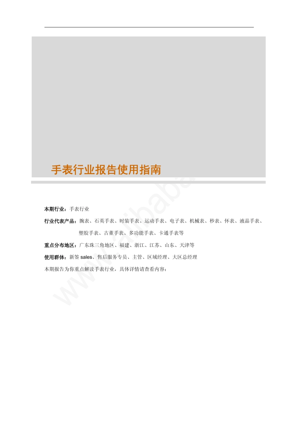 2010年手表行业权威数据分析与报告_第2页