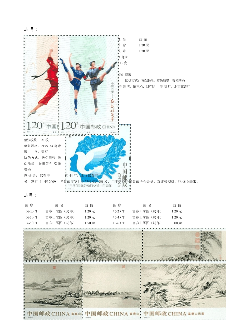 2010年邮票目录_第3页