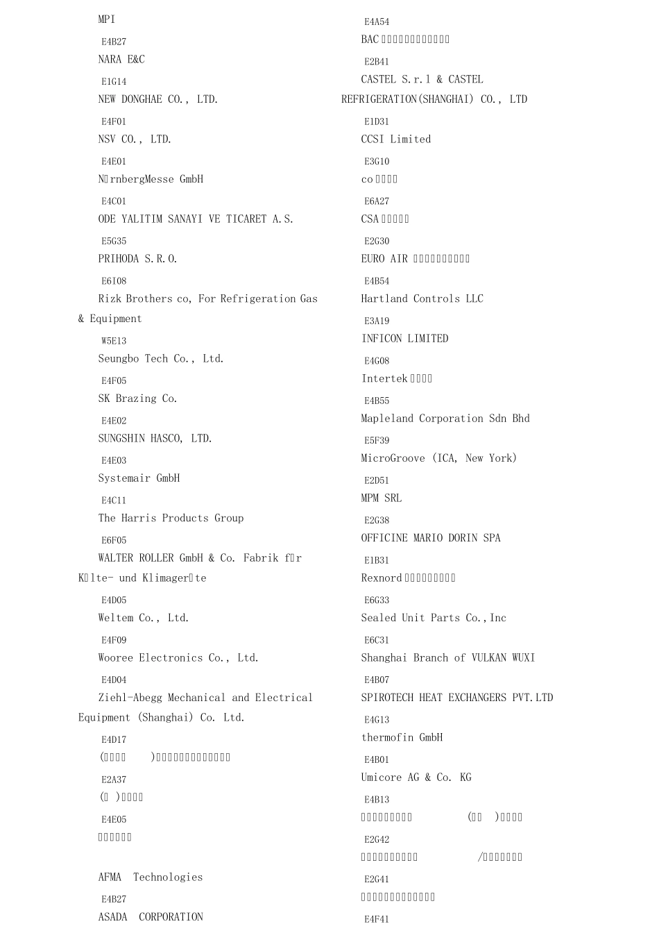 2011中国制冷展参展企业_第2页