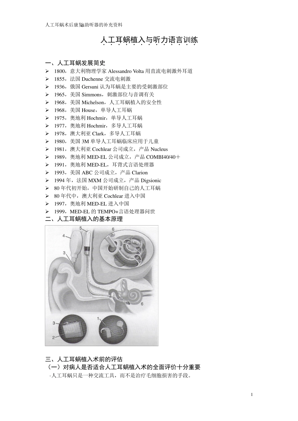 2011人工耳蜗植入和助听器的补充资料_第1页