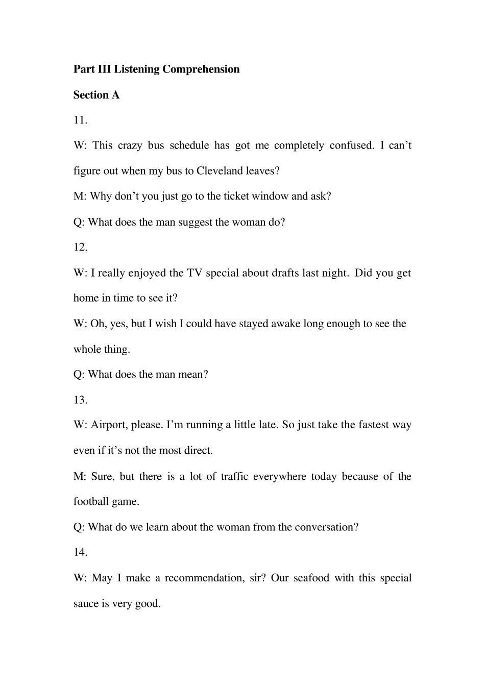2011年12月大学英语四级听力真题原文_第1页